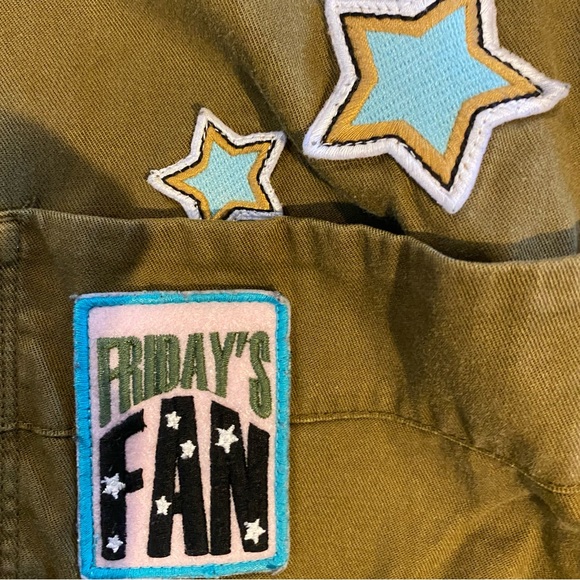 Zara Jacket/Shirt Patches Cotton/Lyocell Ladies XL - Picture 6 of 14